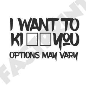 I want to…