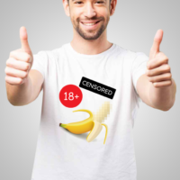 banana censored t-shirt