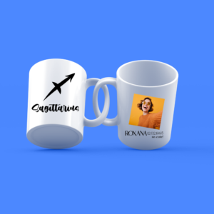 Personalized zodiac mug with picture and text - SAGITTARIUS