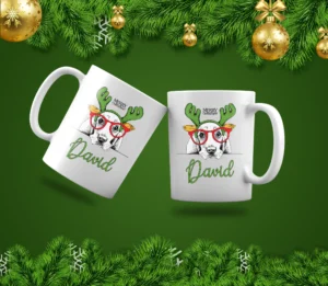 Puppy Christmas mug