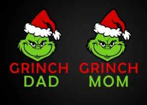 Grinch mom and dad t-shirts