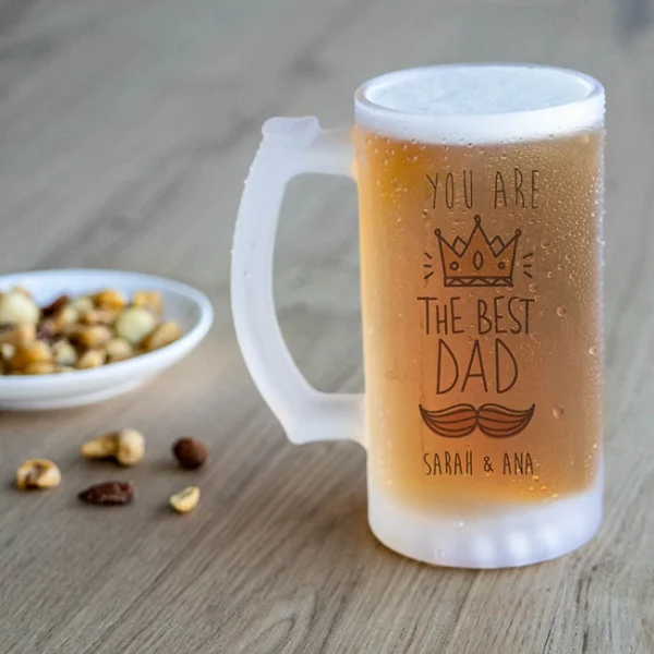 personalized pint of beer