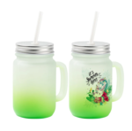 Frosted limonade mug green