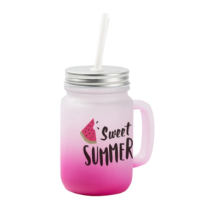 Frosted limonade mug pink