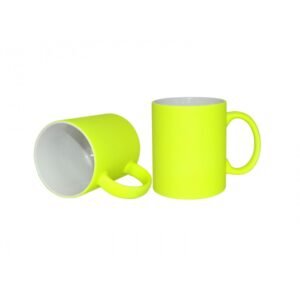 personalized yellow mug neon