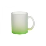 personalized frosted mug gradient green