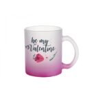 personalized frosted mug gradient pink