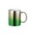 Gradient glossy mug silver-green