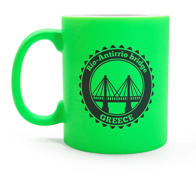 Neon green mug