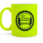 personalized yellow mug neon