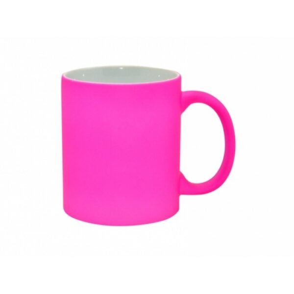 personalized pink mug neon