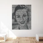 canvas portrait monochrome