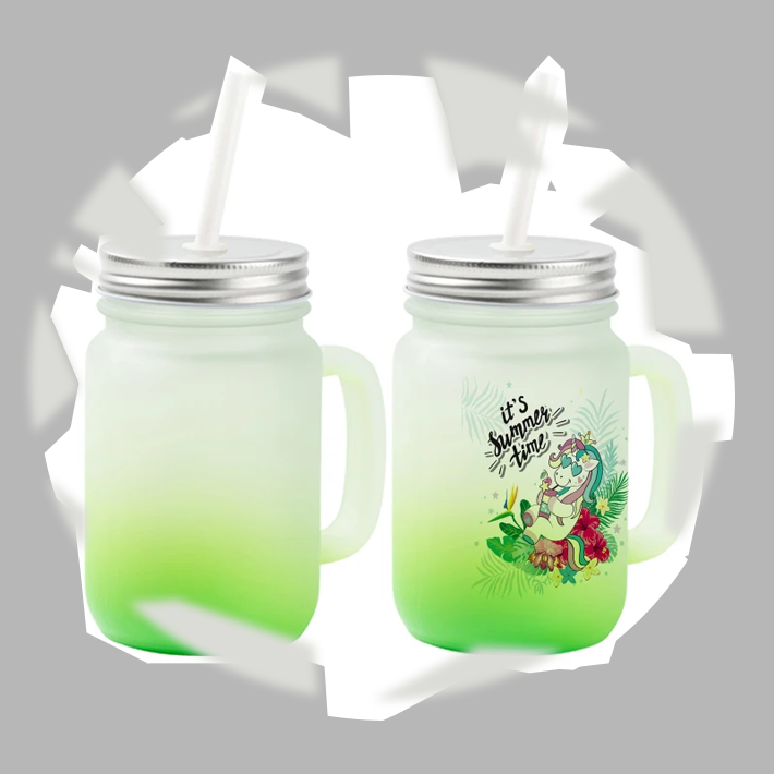 personalized lemonade mug green