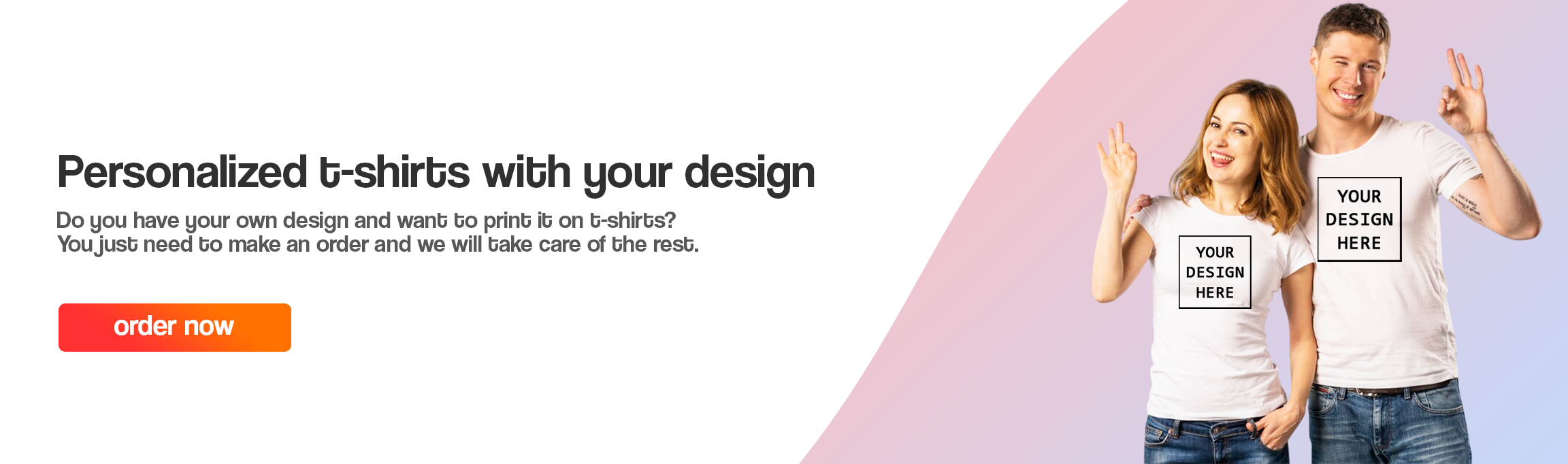 Personalized t-shirts with your design